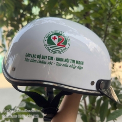Nón Bảo Hiểm 1/2 Đầu Có In Logo