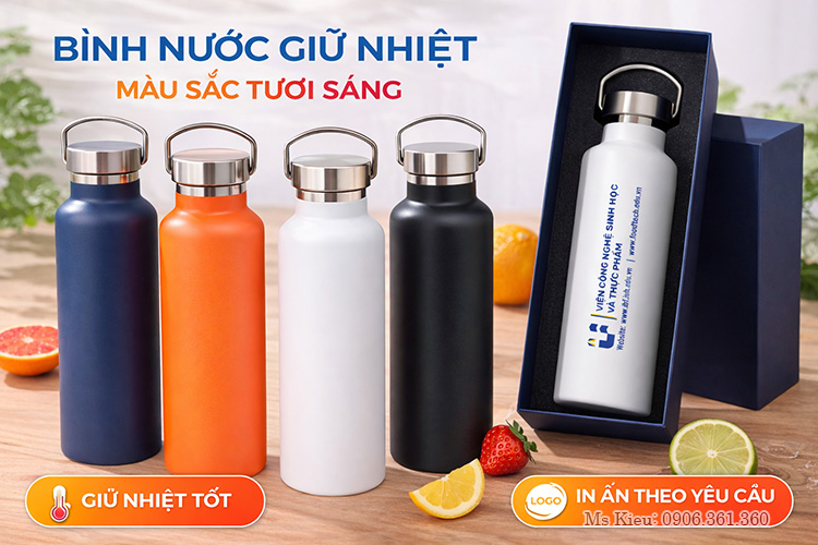 Bình Giữ Nhiệt 500ml In Ấn Theo yêu cầu Bình Giữ Nhiệt 500ml In ấn theo yêu cầu