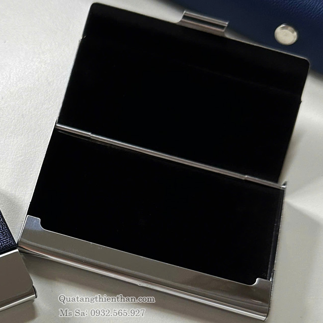 Hộp Đựng Namecard Inox Màu Xanh